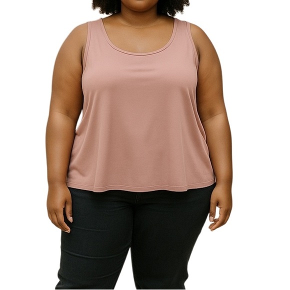Addition Elle Sleeveless Top Pink - Picture 1 of 10